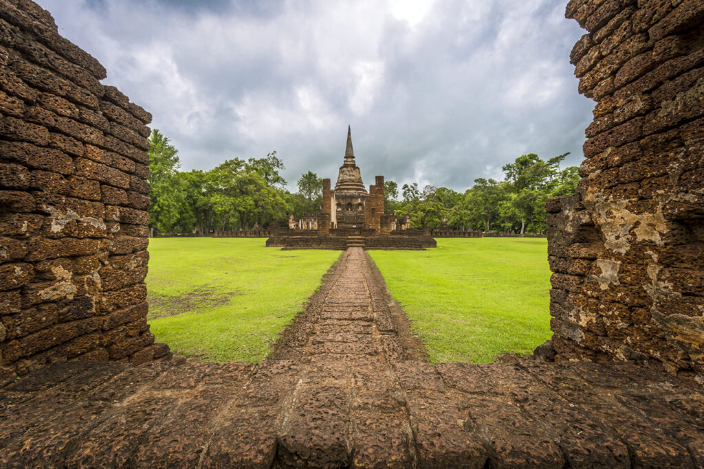 Chang Lom Temple in Si Satchanalai Historical Park, Sukhothai